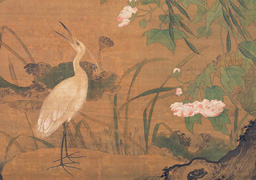Lü Ji: Autumnal Egrets and Hibiscus